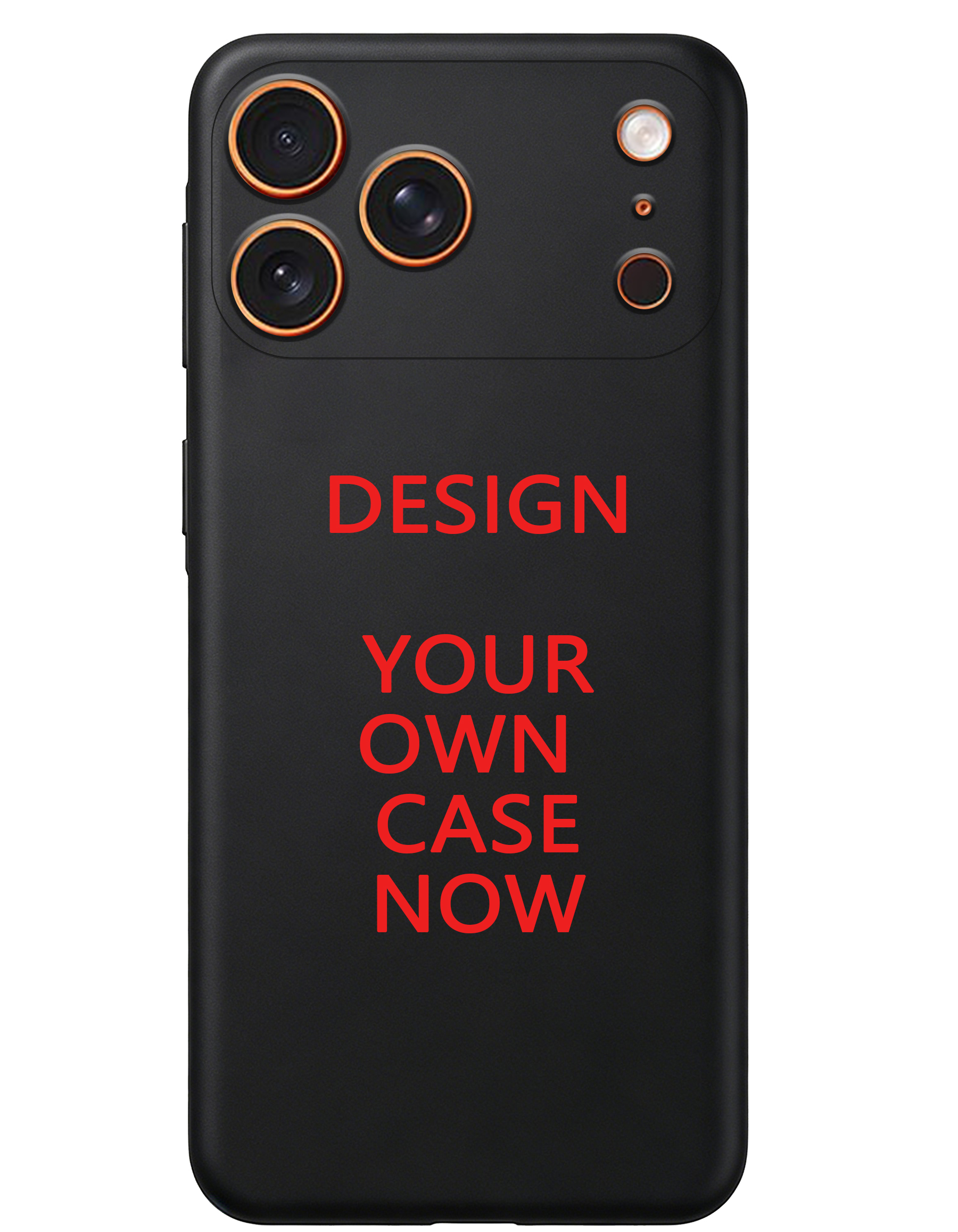 Black plastic phone case