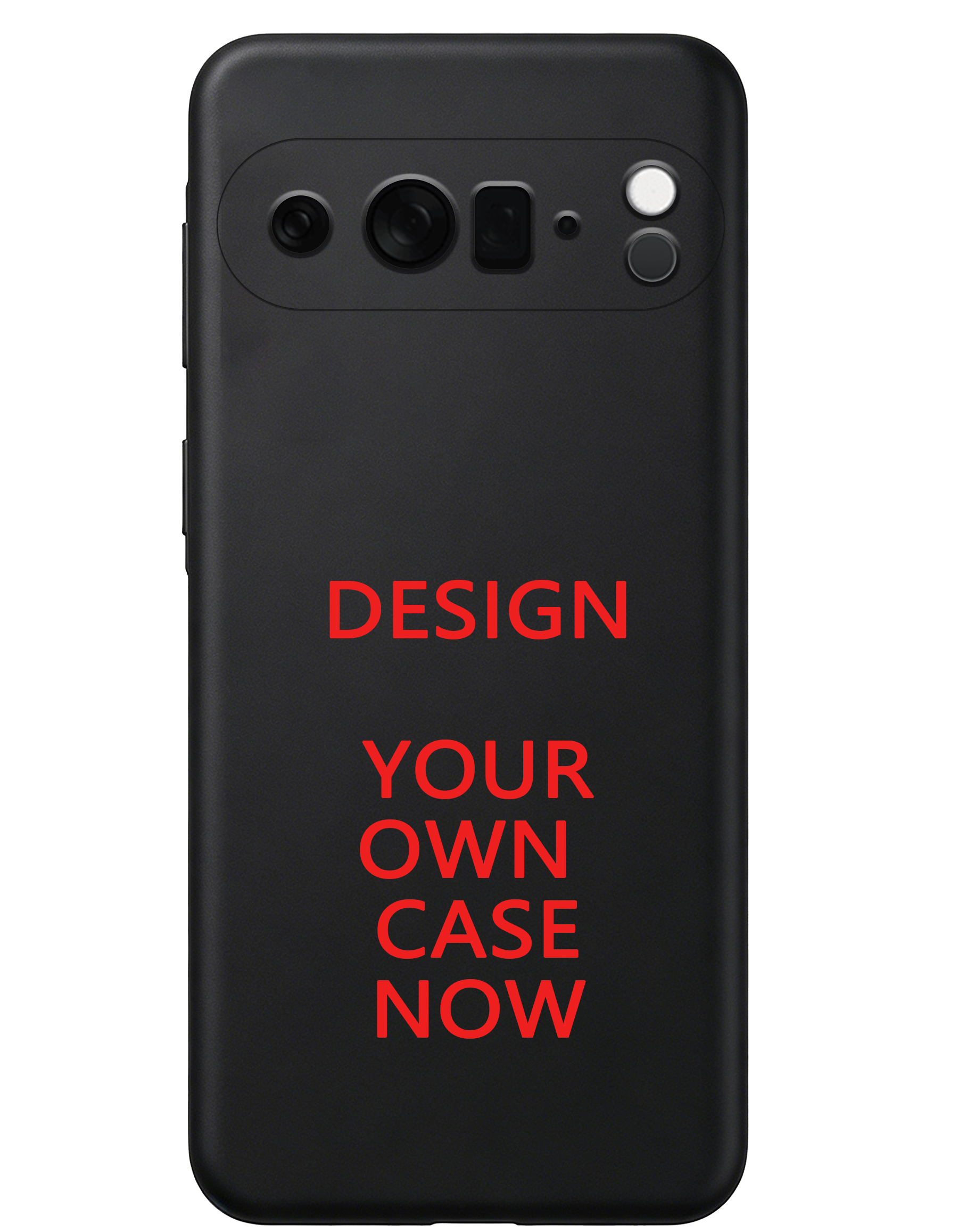 Black plastic phone case