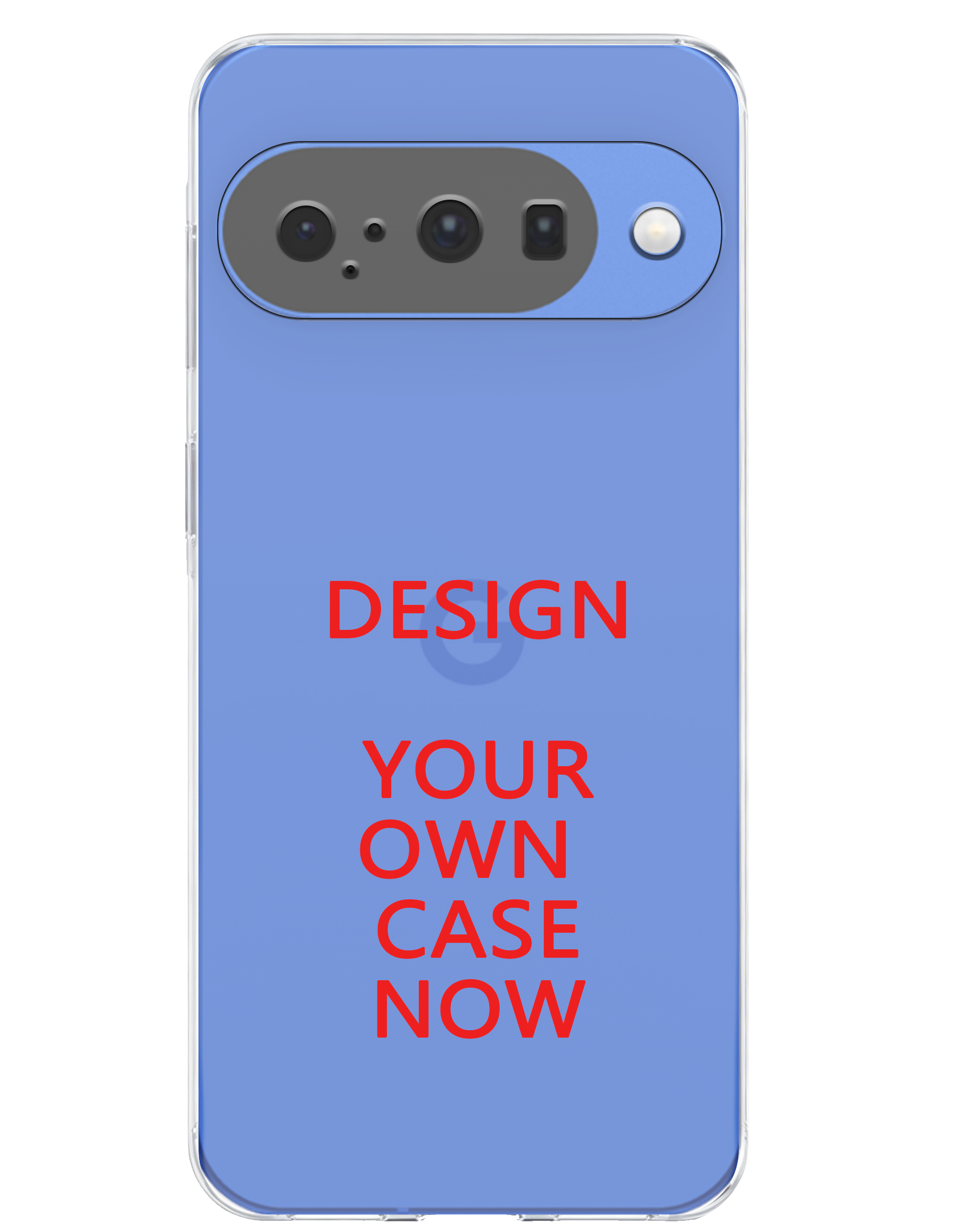 Transparent plastic phone case