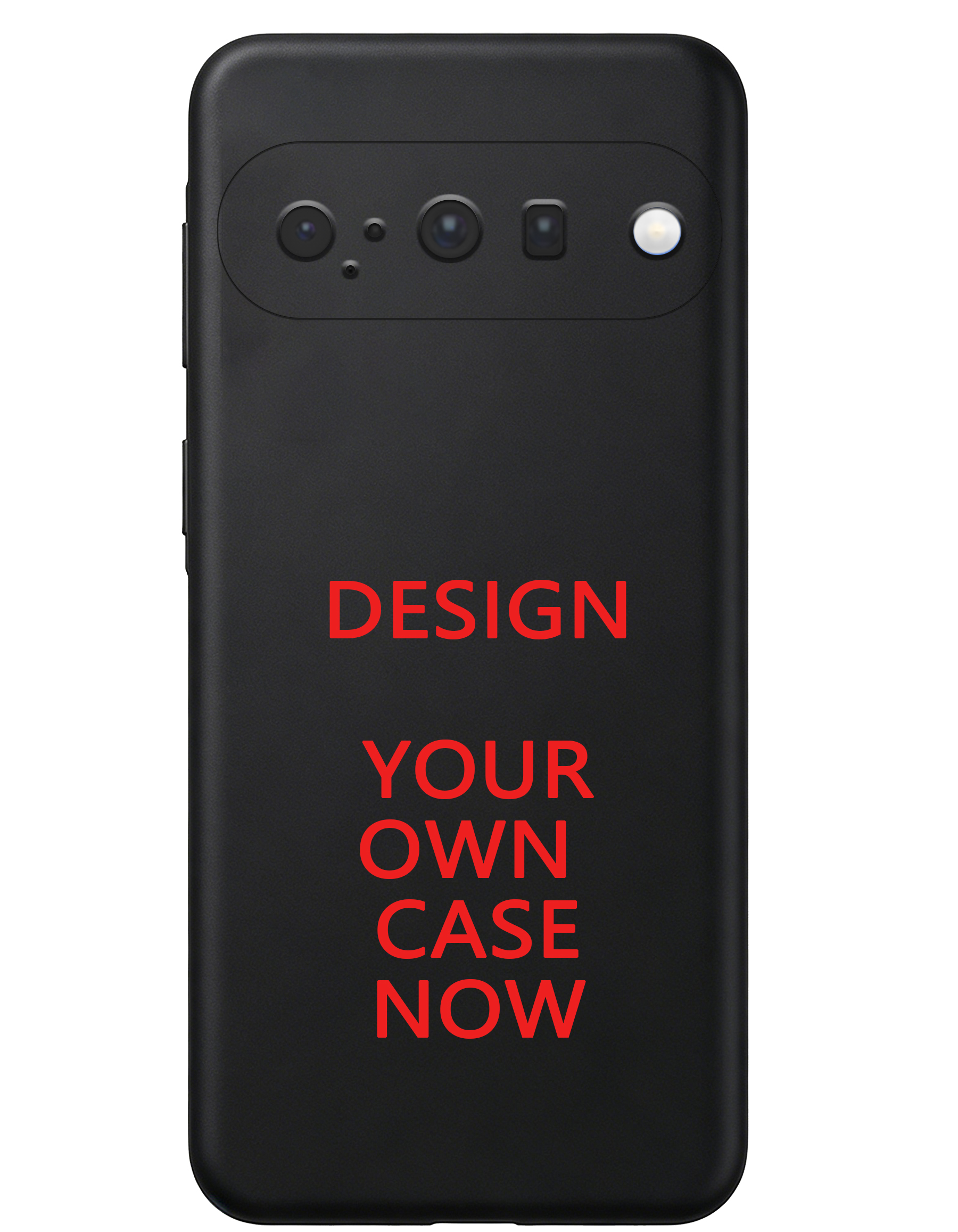 Black plastic phone case