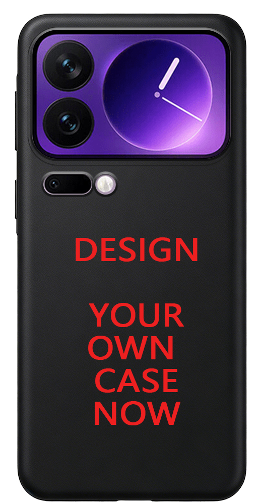 Black plastic phone case