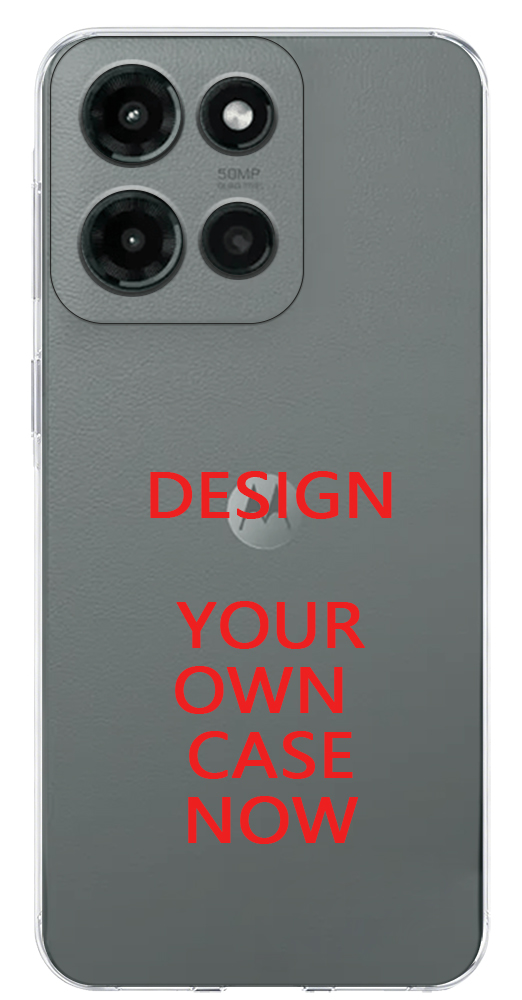 Transparent plastic phone case