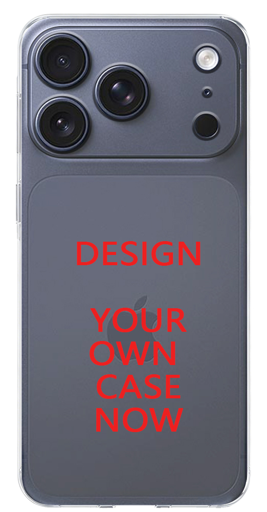 Transparent plastic phone case