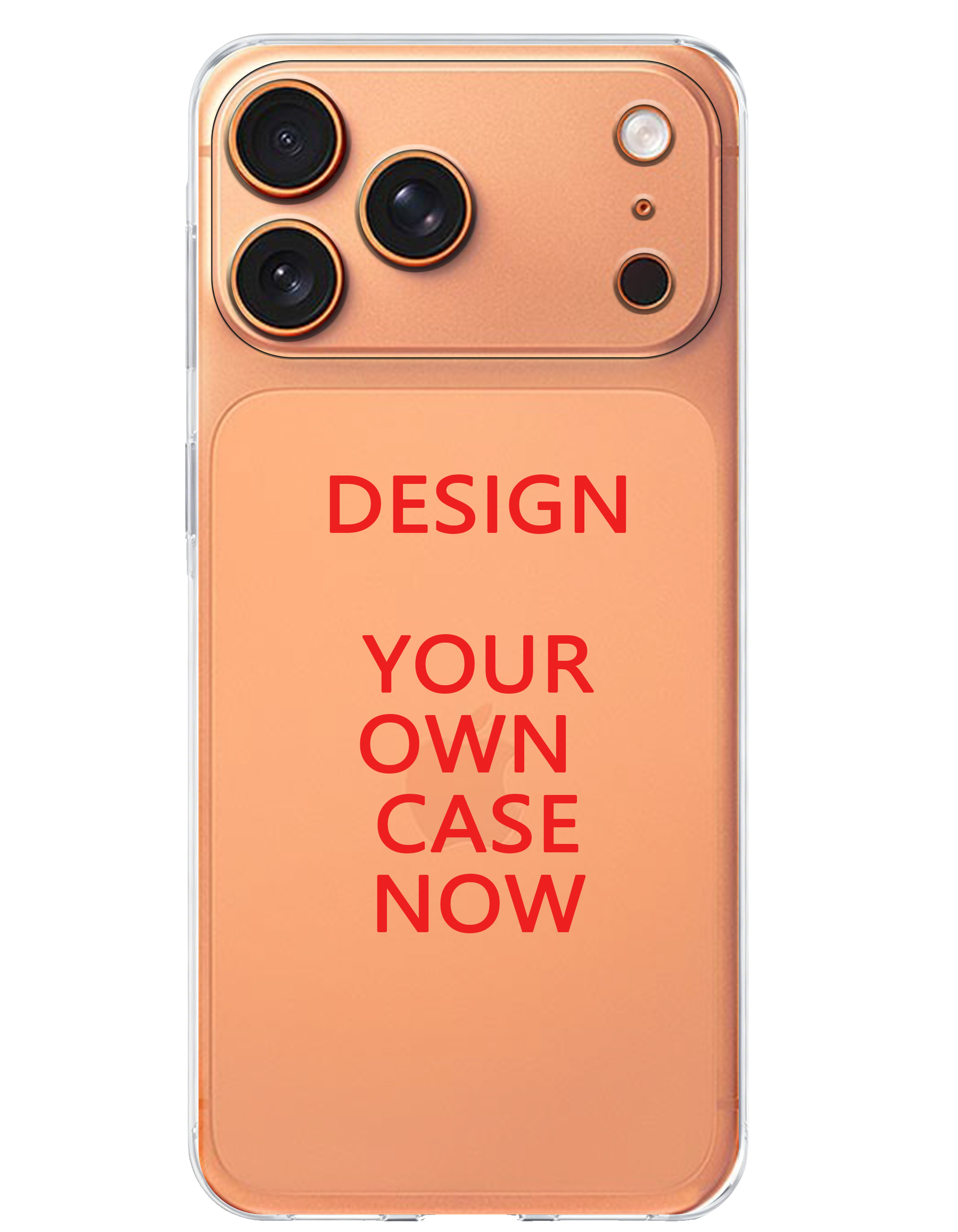 Transparent plastic phone case