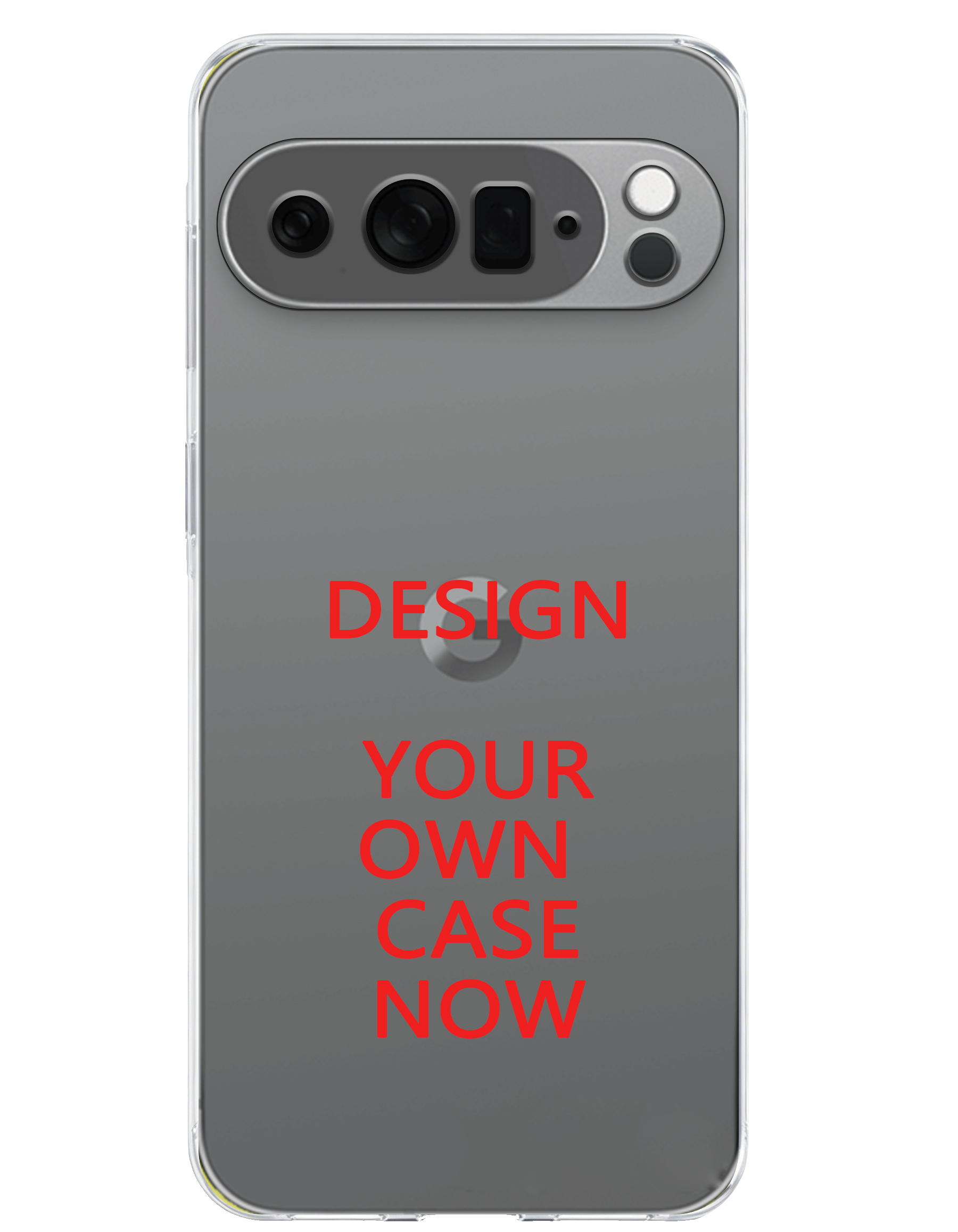 Transparent plastic phone case