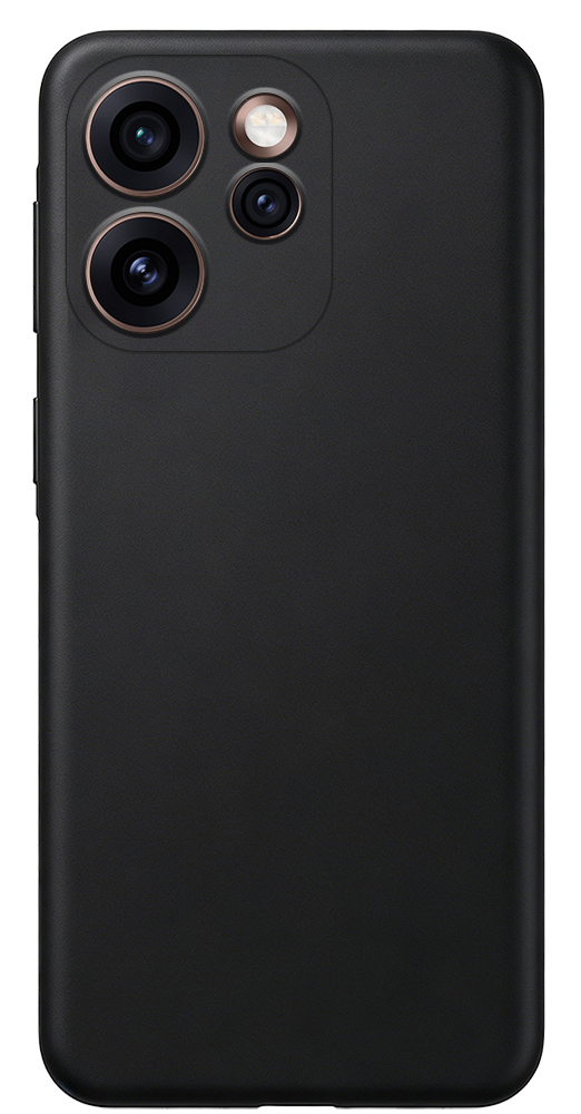 Black plastic phone case